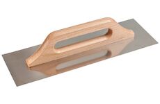 Hladítko Strend Pro Premium, HardWood, dřevěná rukojeť, 270x130 mm, rovné, 0,7 mm, nerez 2161305