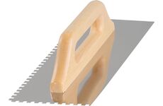 Hladítko Strend Pro Premium, HardWood, dřevěná rukojeť, 380x130 mm, e6 mm, 0,7 mm, rovné, nerez 2161311
