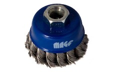 Magg BL97007N Kartáč hrnkový 65, copánkový SS 0,50, závit M14x2 - NEREZ