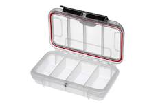 MAGG PROFI MAX Plastový box, 175x115xH 47mm, IP 67, barva transparentní, 4 přihrádky MAX001T