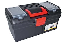MAGG PROFI Plastový kufr 394x215x195mm s 1 přihrádkou a 2 zásobníky PP163