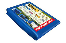 Procraft Plachta Procraft BT20x20 50g/m2 nepromokavá s oky 20x20m modrá | BT20x20