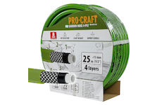Procraft Zelená zahradní hadice Procraft PR-4GH1325 4 vrstvy, 1/2
