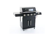 Riwall PRO RGG 41 EXL luxusní plynový gril 17 kW se čtyřmi hořáky a bočním vařičem