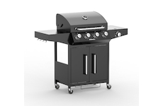 Riwall PRO RGG 41 plynový gril 15 kW se čtyřmi hořáky a bočním vařičem