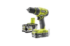 Ryobi R18DD7-252S aku bezuhlíkový 18 V šroubovák/vrtačka + 1x 2Ah + 1x 5Ah baterie + nabíječka ONE+ 5133004534