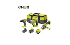 Ryobi RCK183C-242S sada nářadí ONE+ (R18DD3 + R18AG + R18SDS + 1X 4AH + 1X 2AH baterie + nabíječka)5133005445