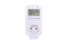 Solight DT40 termostaticky spínaná zásuvka, zásuvkový termostat, 230V/16A, režim vytápění nebo chlazení, různé teplotní režimy