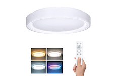 Solight LED osvětlení s dálkovým ovladačem Floco, 30W + 6W RGB, 2100lm, 40cm, změna chromatičnosti, stmívatelné