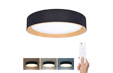 Solight LED osvětlení s dálkovým ovladačem Larios Black, 48W, 3360lm, 39cm, změna chromatičnosti, stmívatelné