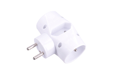 Solight P90 rozbočka, 2,5A + 2x 10A, bílá