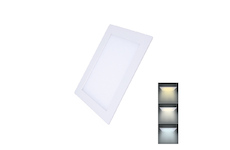 Solight WD141 LED mini panel CCT, podhledový, 12W, 900lm, 3000K, 4000K, 6000K, čtvercový