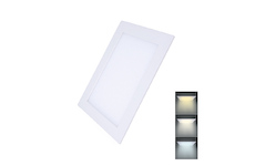 Solight WD143 LED mini panel CCT, podhledový, 18W, 1530lm, 3000K, 4000K, 6000K, čtvercový