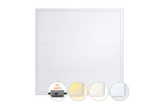 Solight WO25-W LED světelný panel Backlit CCT, 36W, 3960lm, 3000/4000/5000K, Lifud, 60x60cm, bílá barva