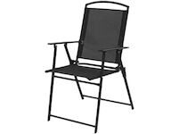 ST Leisure Equipment 802046 Židle MANINI, černá, zahradní, skládací, 58x63x93 cm