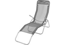 ST Leisure Equipment 802096 Lehátko JAMAICA, šedé, 140x60x95 cm
