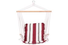 ST Leisure Equipment 802110 Křeslo CRAIG, houpací, zahradní, červené, bavlna, Max. 150 kg, 100x50 cm