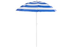 ST Leisure Equipment 802571 Slunečník DALIA 180 cm, 32/32 mm, s naklápěcím kloubem, modro-bílý, plážový