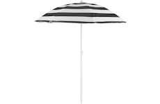 ST Leisure Equipment 802572 Slunečník DALIA 180 cm, 32/32 mm, s naklápěcím kloubem, černo-bílý, plážový