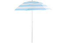 ST Leisure Equipment 802573 Slunečník DALIA 180 cm, 32/32 mm, s naklápěcím kloubem, tyrkysově-bílý, plážový