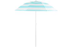 ST Leisure Equipment 802574 Slunečník DALIA 180 cm, 32/32 mm, s naklápěcím kloubem, modro-bílý, plážový