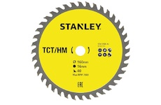 Stanley STA13105-XJ Pilový kotouč TCT/HM pro příčné řezy O 160 x 16 mm, 40 zubů