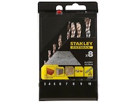 Stanley STA56068-QZ FATMAX Vrtáky do betonu, kamene a zdiva s 3-hrannou stopkou - sada O 3-4-5-6-7-8-9-10 mm
