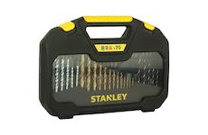 Stanley STA7184-XJ 70dílná sada vrtáků do kovu/dřeva/zdiva, bitů a nástrčných hlavic