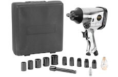 Strend Pro 115397 Sada kompresorových utahovacích pistolí Airtool WF-002A, 17 kusů, v kufříku