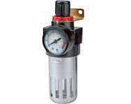 Strend Pro 115454 Filtr Airtool MF-2, vzduchový filtr, pro kompresor, s regulátorem a manometrem, 1/4