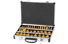 Strend Pro 212556 Sada horních fréz GT453, 35 kusů, v kufříku, na dřevo, 8 mm
