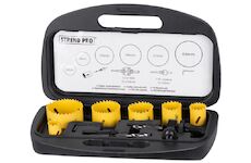 Strend Pro 212643 Sada vyřezávačů BHS 9055, Bi-metal, korunky, 9dílná, TCT