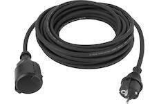 Strend Pro 2130073 Kabel BH-FSF, L-10 m, 1,5mm2, prodlužovací, černý, IP44