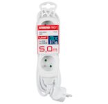 Strend Pro 213324 Kabel DG-F803B L-5 m, prodlužovací kabel, bílý, 3x zásuvka
