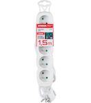 Strend Pro 213330 Kabel DG-F805B L-1,5 m, prodlužovací kabel, bílý, 5x zásuvka
