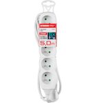 Strend Pro 213332 Kabel DG-F805B L-5 m, prodlužovací kabel, bílý, 5x zásuvka