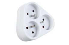 Strend Pro 215105 Zásuvka , bílá, 230 V, IP20, max. 3680 W, 3x16A