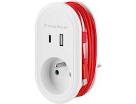 Strend Pro 215726 Zásuvka , USB A+C, s USB kabelem C