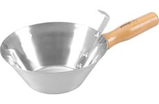 Strend Pro 2161458 Naběračka , zednická, nerez, dřevěná rukojeť, 180 mm
