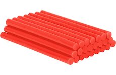 Strend Pro 2170785 Tyčinka GS-202C, 100x11 mm, červená, balení. 24 ks, tavná pistole, lepidlo, náplň do tavn