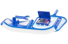Strend Pro 2171843 Pool Maintenance Kit, 5dílná startovací sada, kartáč, testery, vysávací hlava, teploměr