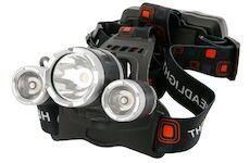 Strend Pro 2171965 Čelovka Headlight H931, T6+2 XPE LED, 300 lm, 1200 mAh, nabíjení přes USB