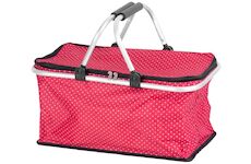 Strend Pro 2172566 Košík Jela, nákupný, červený, skladací, max. 5 kg, 47x28x25 cm