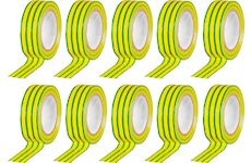 Strend Pro 2173074 Páska , 19 mm, L-10 m, Max. 80°C, 600V, zelenožlutá, izolační, lepící, PVC, bal. 10 ks