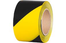 Strend Pro 2173090 Páska , 80 mm, L-250 m, PE, výstražná, žltuá/černá