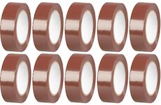 Strend Pro 2173183 Páska , 19 mm, 10 m, max. 80°C, 40,0 kV/mm, hnědá, izolační, lepicí, PVC, balení 10 ks