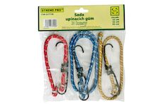 Strend Pro 217739 upínací guma LB349, 8 mm, 1x 30-45-60 cm, s ocelovými háčky