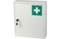 Strend Pro 219730 Lékárnička MEDIC, 31x10x36 cm, nástěnná, kovová