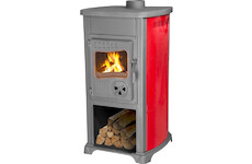 Strend Pro 221033 Kamna Bella Thalia, červená, 5,4 kW, litina/šamot