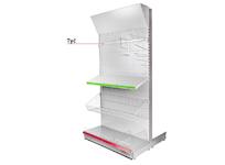 Strend Pro 2210944 Tyč Racks H20 1250x20x40x1.5 mm, na těžké nářadí L